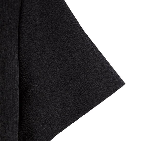 Black Preppy Mens Solid Button Up Shirt - Picture 3 of 4